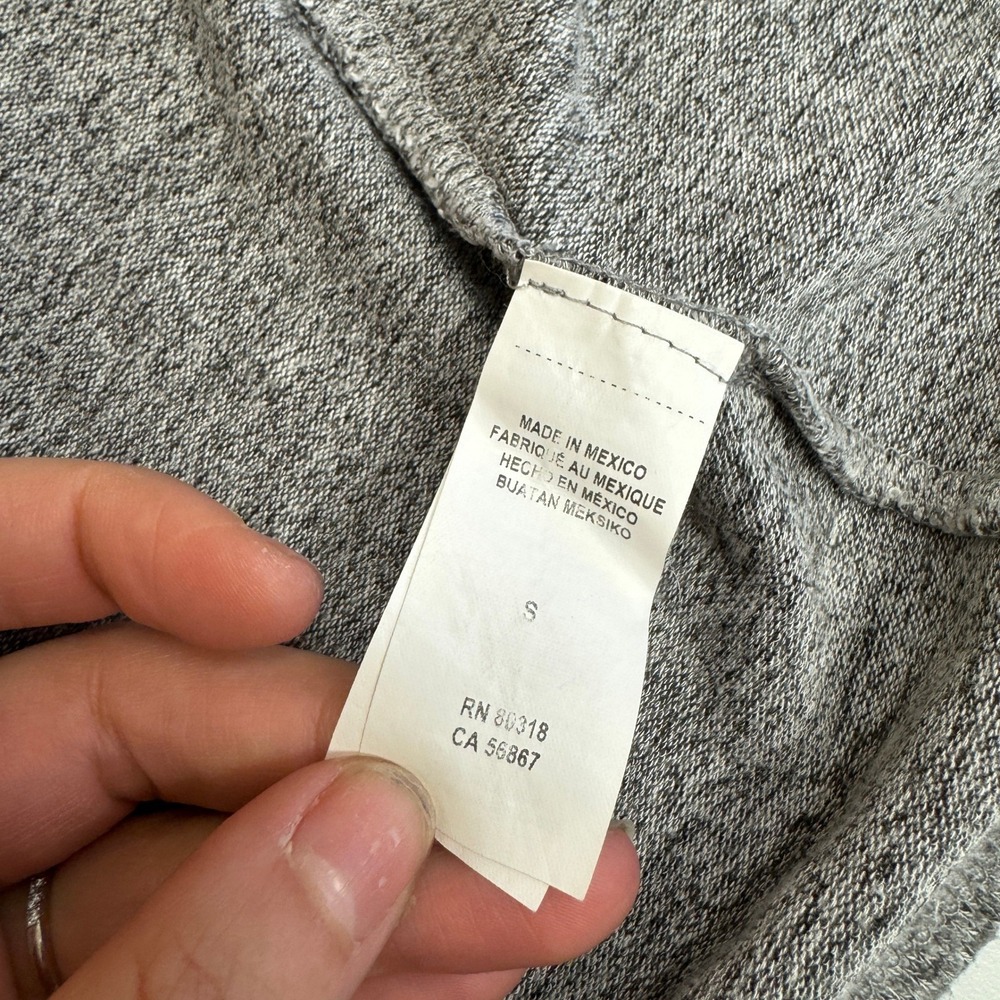 Lucky‎ Brand Cardigan Sweater Womens Size S Gray Soft Minimalist Coquette - Picture 5 of 9